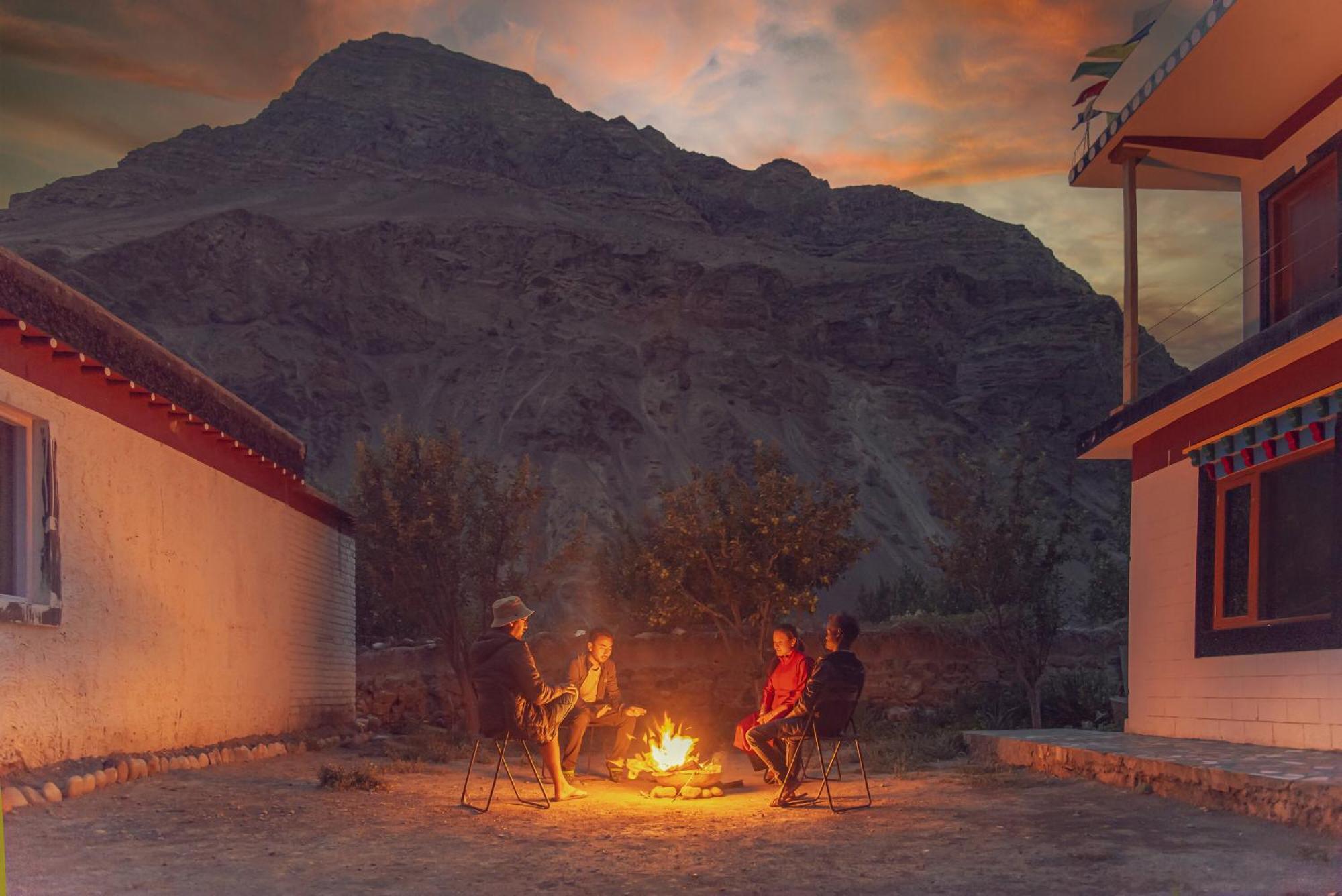 Echor Mud Huts Tabo, Spiti Valley Kaza Luaran gambar
