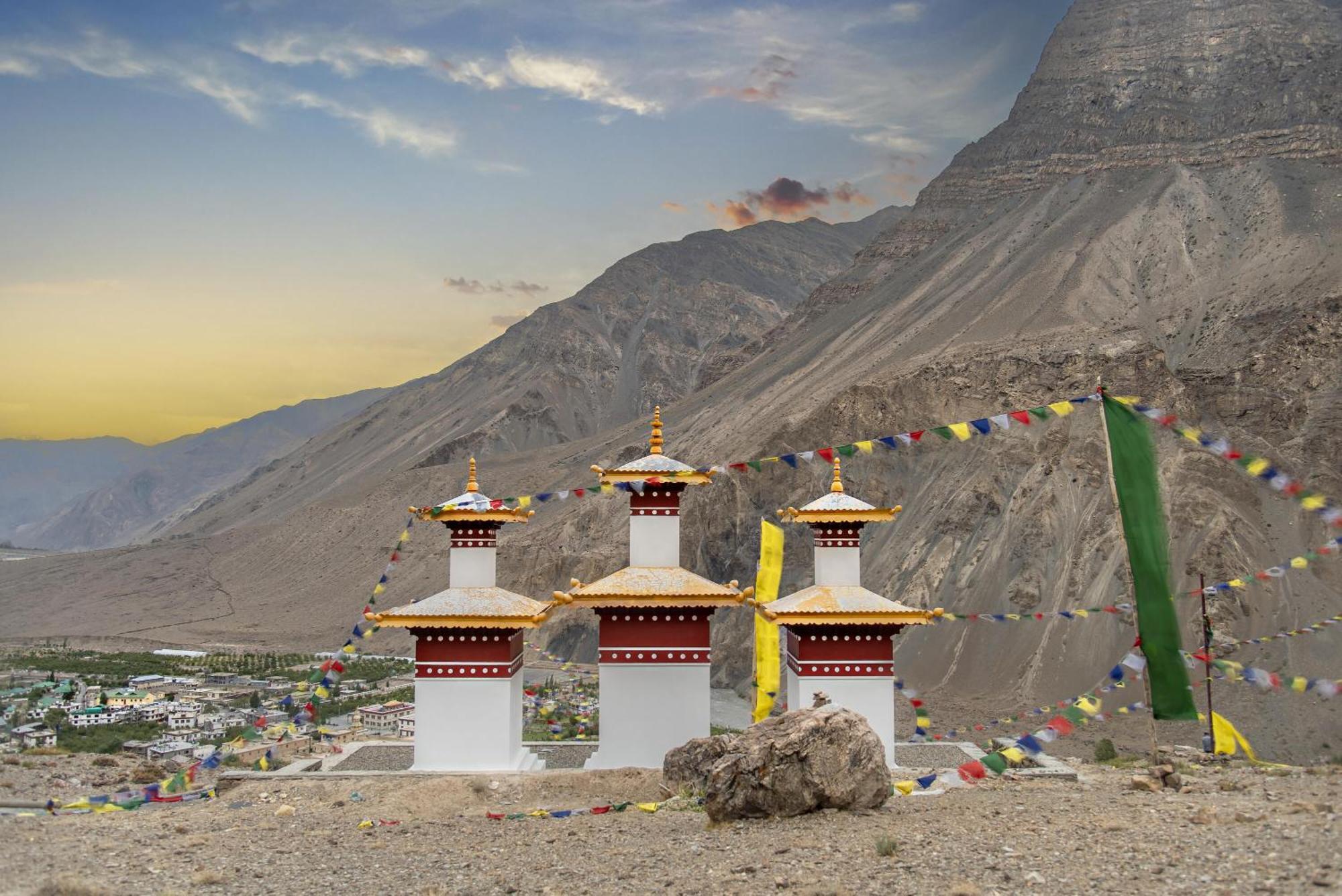 Echor Mud Huts Tabo, Spiti Valley Kaza Luaran gambar